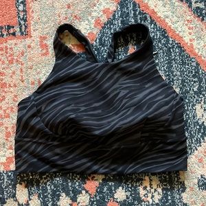 🖤 lululemon high neck energy bra 12 zebra